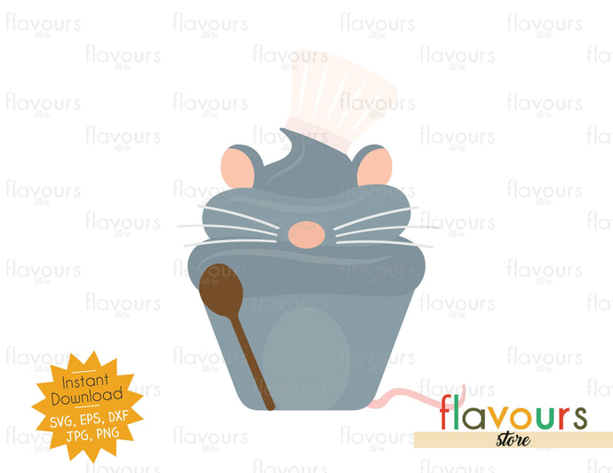 Chef Remy - Cupcake - SVG Cut File - FlavoursStore