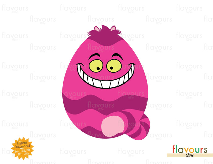 Cheshire Cat Easter Egg - SVG Cut File - FlavoursStore