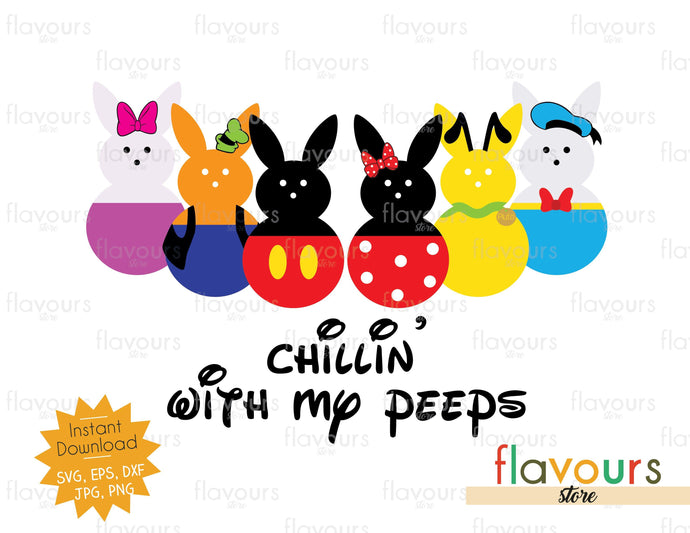 Chillin with my Peeps - EasterPeeps - SVG Cut File - FlavoursStore