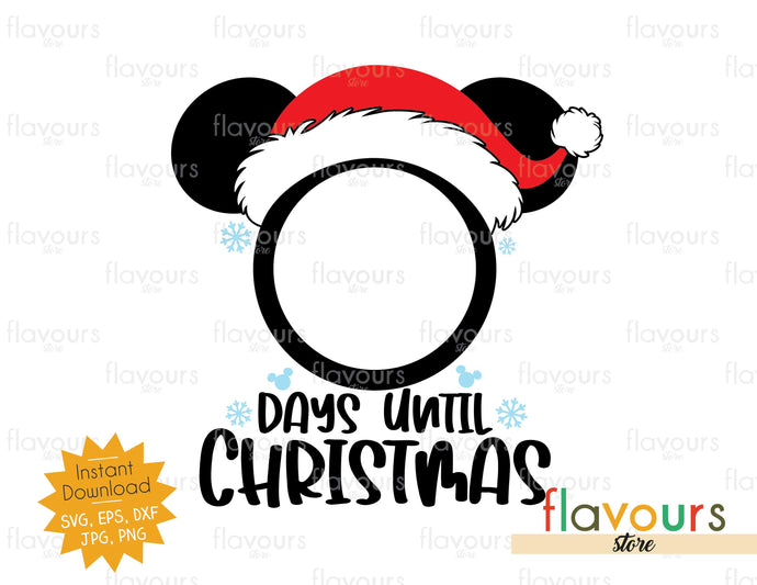Christmas Countdown Mckey Ears - SVG Cut File - FlavoursStore