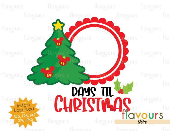 Christmas Countdown Christmas Tree - SVG Cut File - FlavoursStore