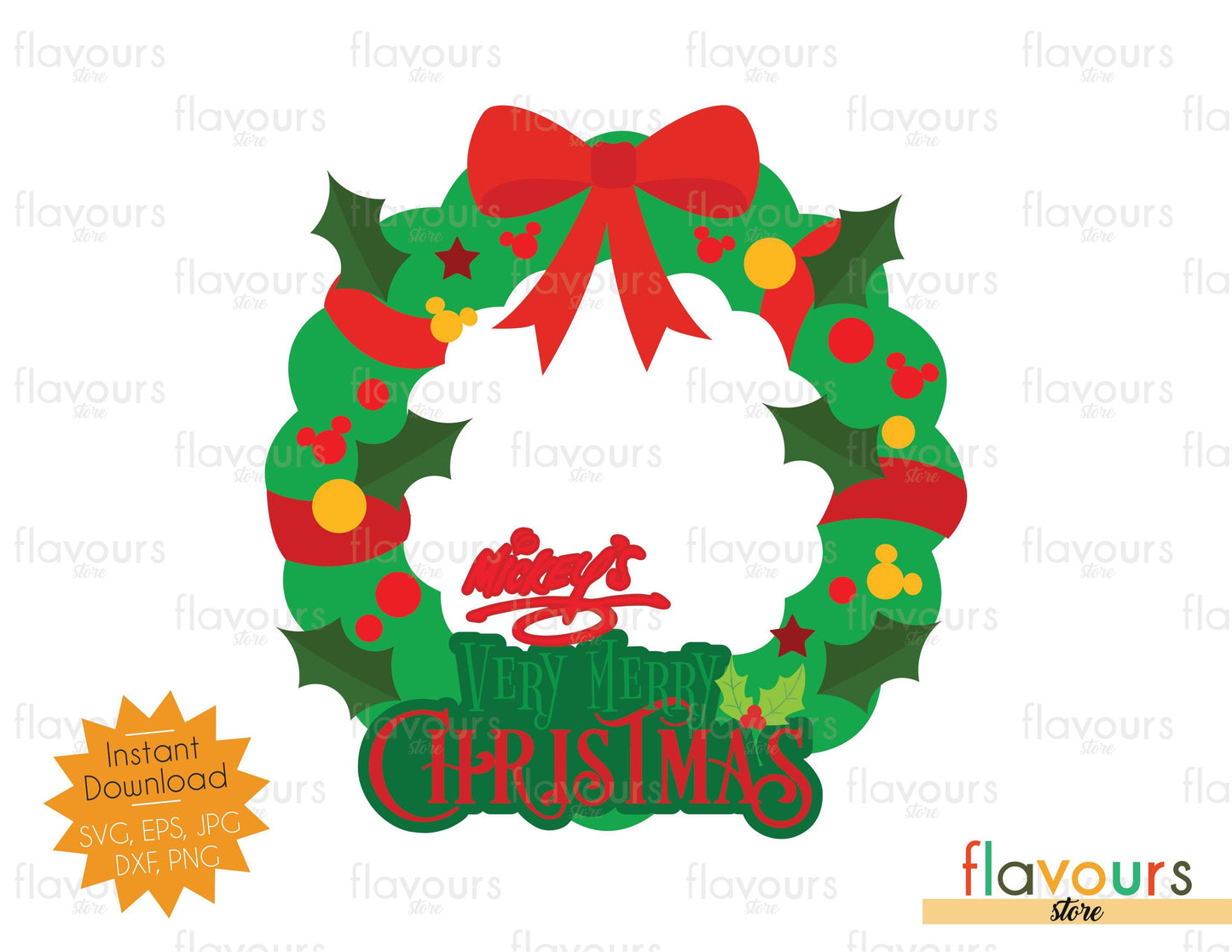 Christmas Wreath - SVG Cut File - FlavoursStore