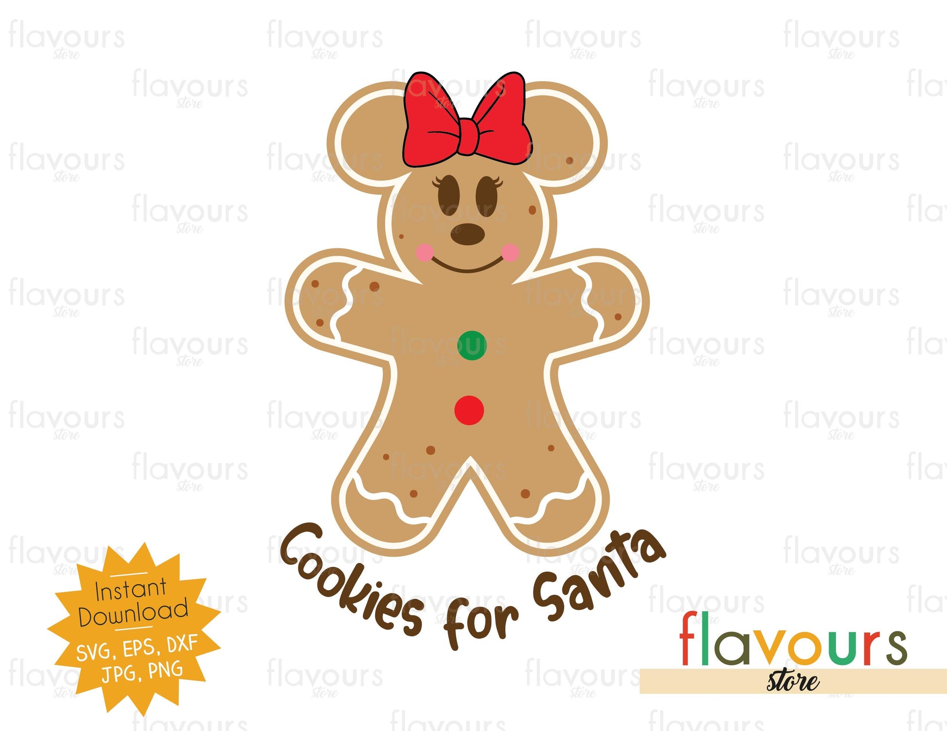 Cookies for Santa - Minnie - SVG Cut File - FlavoursStore