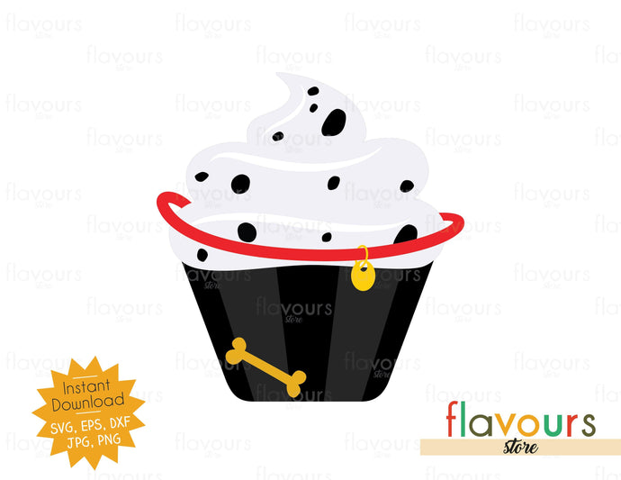 Dalmatian - Cupcake - SVG Cut File - FlavoursStore