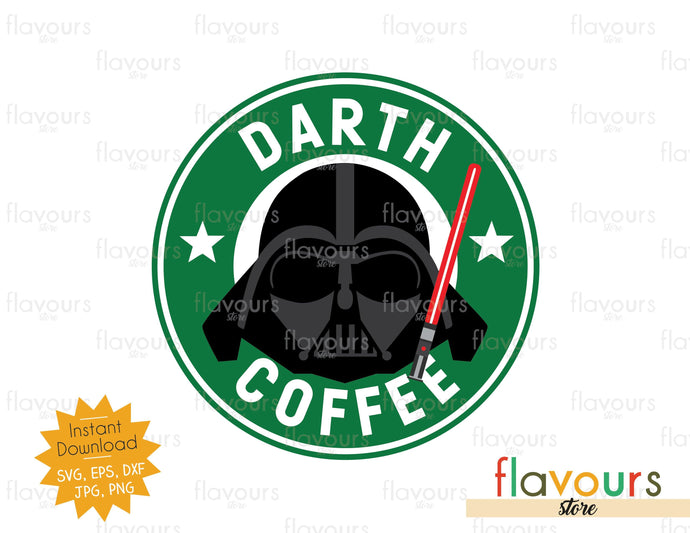 Darth Coffee - Star Wars - Cuttable Design Files - FlavoursStore