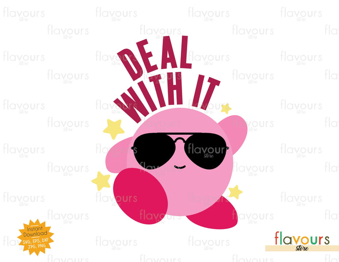 Deal With It - Kirby - SVG Cut File - FlavoursStore