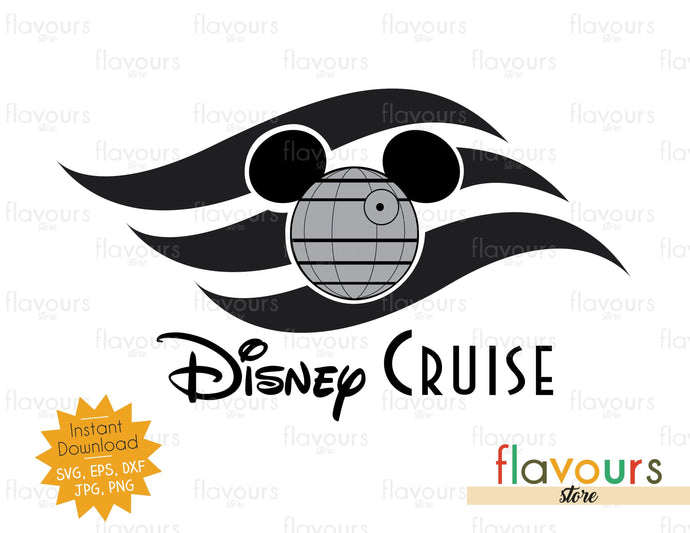 Death Star Disney Cruise Flag - Star Wars - Cuttable Design Files - FlavoursStore