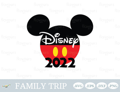 Disney 2022 - Mickey Ears - SVG Cut Files - FlavoursStore