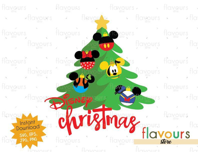 Disney Christmas Tree - Disney Christmas - SVG Cut File - FlavoursStore
