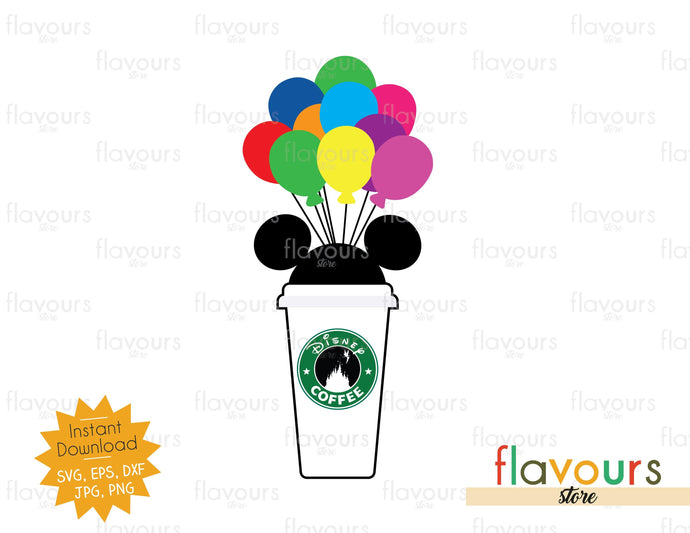 Disney Coffee Cup - UP - SVG Cut File - FlavoursStore