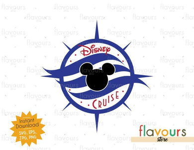 Disney Compass - Disney Cruise - SVG Cut File - FlavoursStore