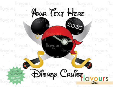 Disney Cruise - Mickey Pirate - Digital Files Printables - FlavoursStore