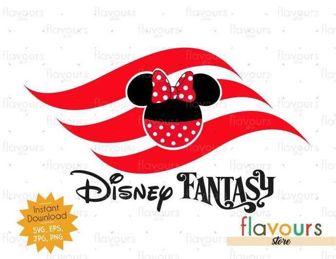 Disney Fantasy Flag Minnie - Instant Download - SVG Cut File - FlavoursStore