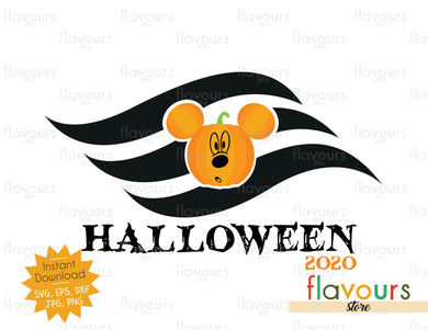 Disney Flag Mickey Pumpkin - Halloween - SVG Cut File - FlavoursStore