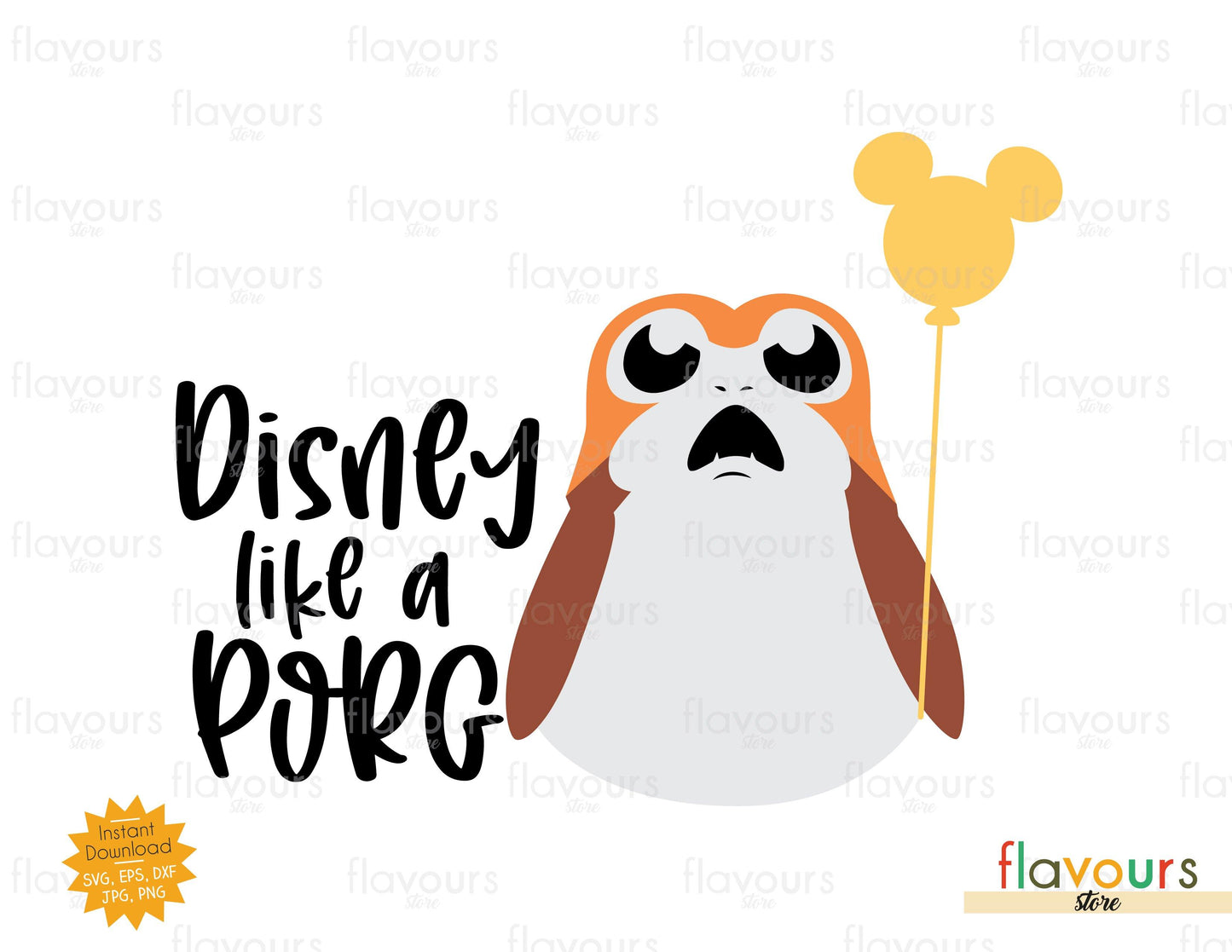 Disney like a Porg - SVG Cut File - FlavoursStore