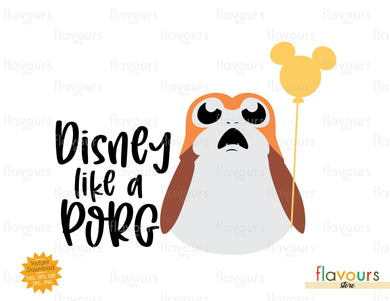Disney like a Porg - SVG Cut File - FlavoursStore