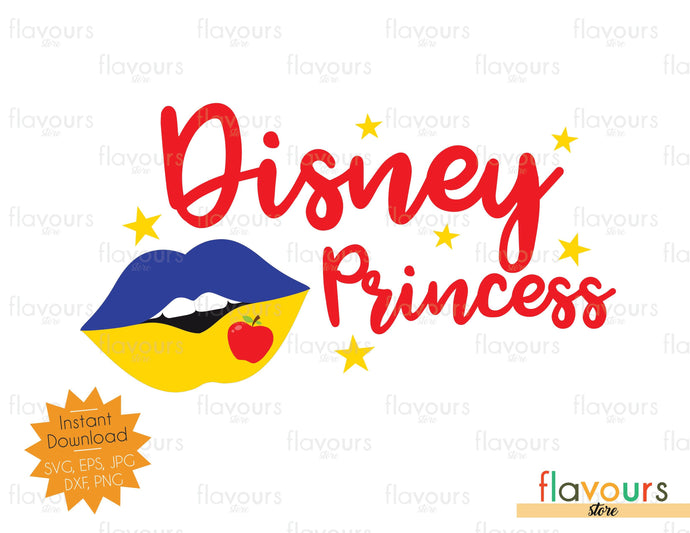 Disney Princess - Snow White Kiss - SVG Cut File - FlavoursStore