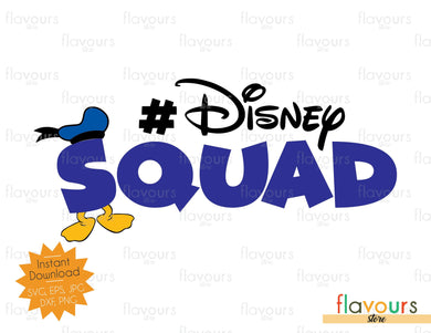 Disney Squad - Donald Duck Inspired - Instant Download - SVG Files - FlavoursStore