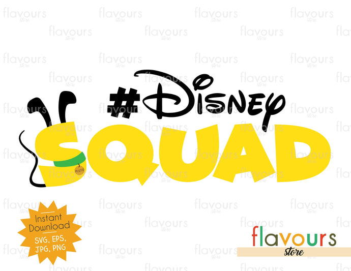 Disney Squad - Pluto Inspired - Instant Download - SVG File - FlavoursStore