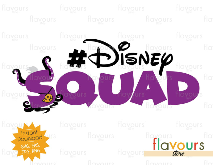 Disney Squad - Ursula Inspired - Instant Download - SVG File - FlavoursStore