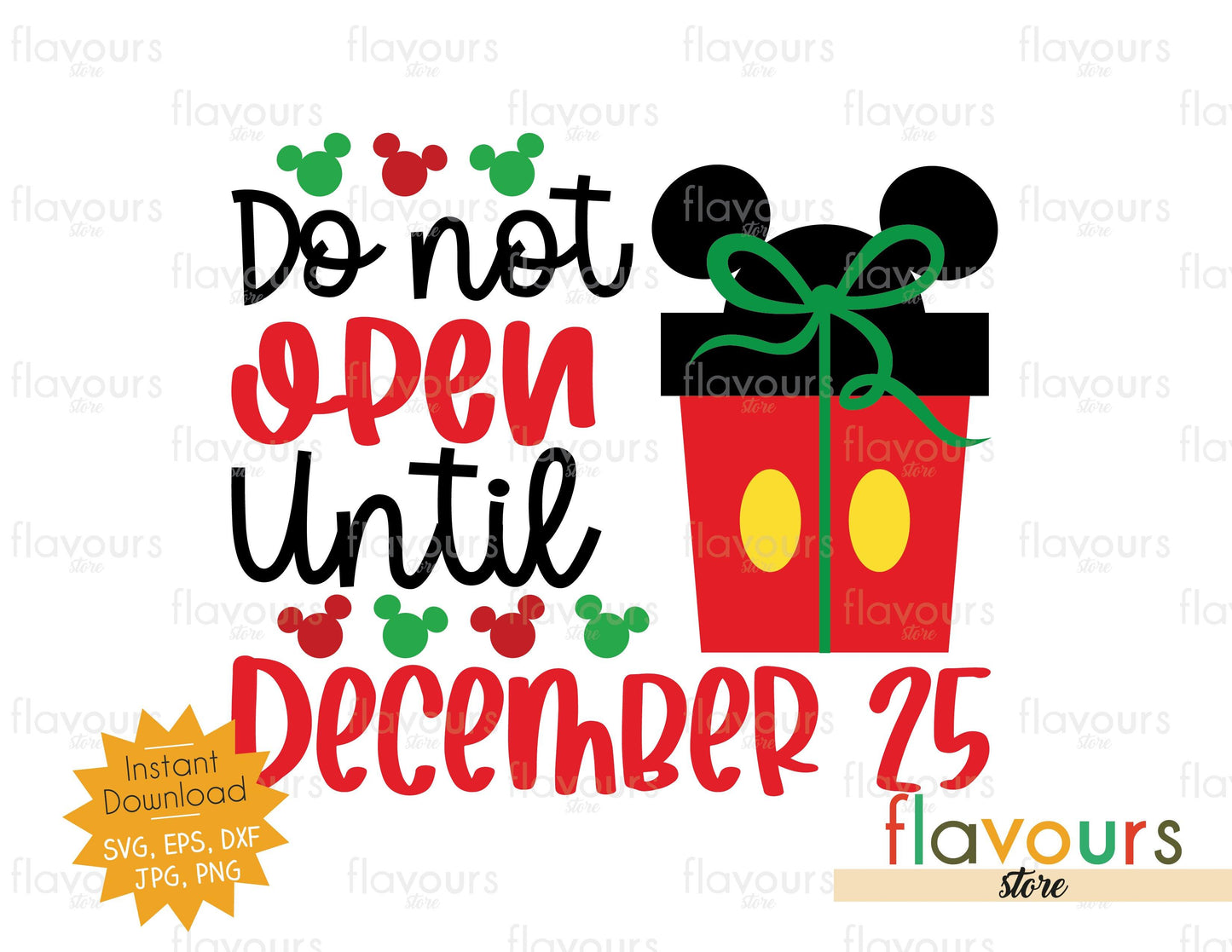 Do Not Open Until December 25 - SVG Cut File - FlavoursStore