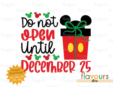 Do Not Open Until December 25 - SVG Cut File - FlavoursStore