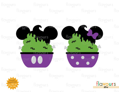 Dole Whip Mickey and Minnie Frankenstein Ears - SVG Cut File - FlavoursStore