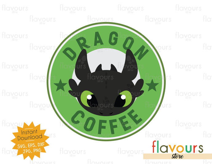 Dragon Coffee - Toothless - SVG Cut File - FlavoursStore