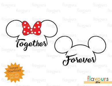 Disney Together Forever - SVG Cut File - FlavoursStore