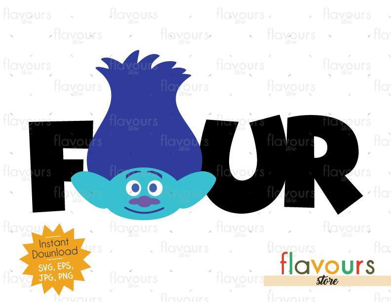 Four - Branch - Trolls - Instant Download - SVG FILES - FlavoursStore