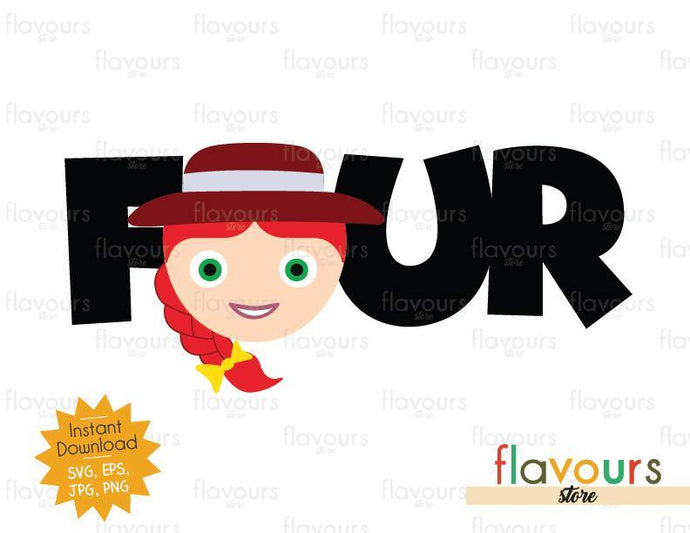 Four - Jessie - Toy Story - Instant Download - SVG FILES - FlavoursStore