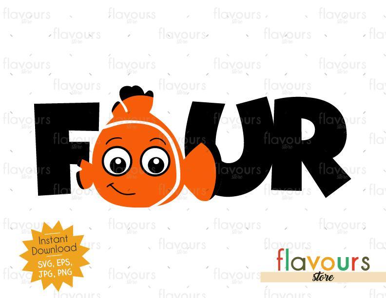 Four - Nemo - Instant Download - SVG FILES - FlavoursStore