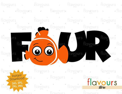Four - Nemo - Instant Download - SVG FILES - FlavoursStore