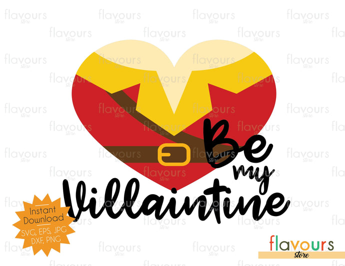 Gaston - Be my Villaintine - SVG Cut File - FlavoursStore
