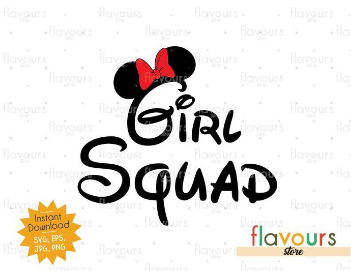 Girl Squad Minnie Ears - Instant Download - Cuttable Design Files - FlavoursStore