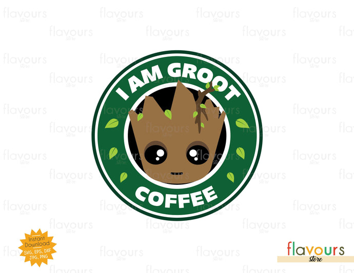 I am Groot Coffee - SVG Cut File - FlavoursStore