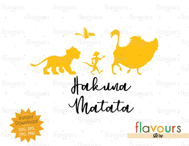 Hakuna Matata - Lion King - SVG Cut File - FlavoursStore