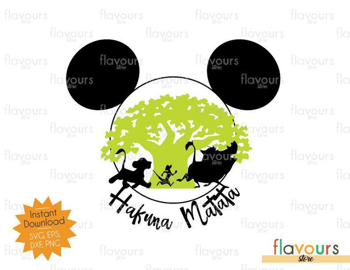 Hakuna Matata Mickey Ears - Animal Kingdom - SVG File - FlavoursStore
