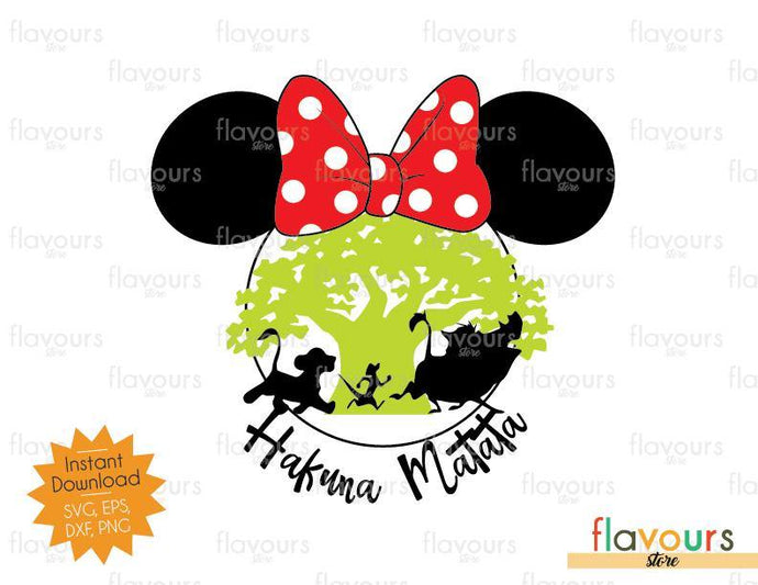 Hakuna Matata Minnie Ears - Animal Kingdom - SVG File - FlavoursStore
