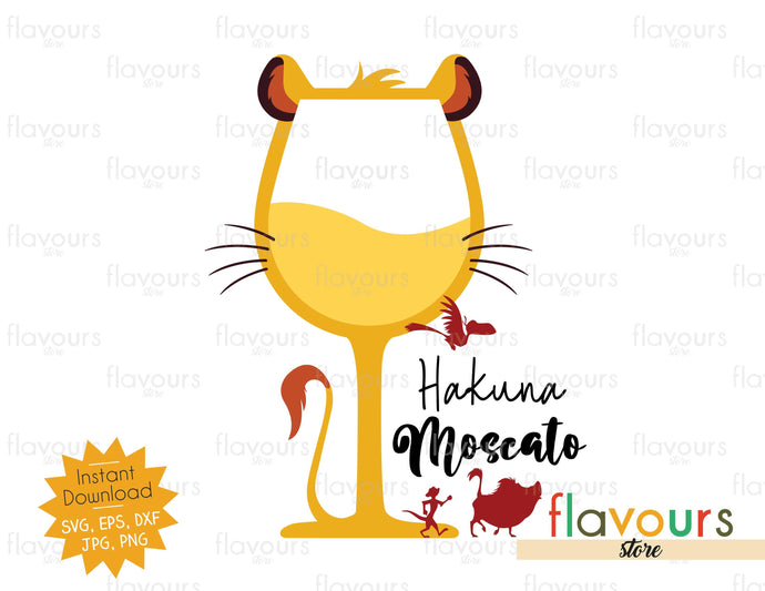 Hakuna Moscato - SVG Cut File - FlavoursStore