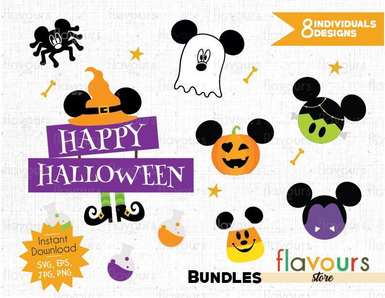 Mickey Halloween Bundle - Instant Download - SVG Cut File - FlavoursStore