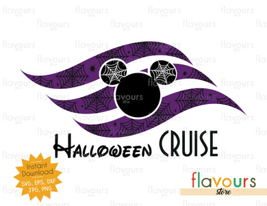 Halloween Cruise Spiders Flag - SVG Cut File - FlavoursStore