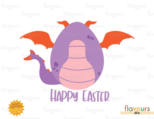 Happy Easter Figment Easter Egg - SVG Cut File - FlavoursStore