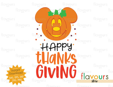 Happy ThanksGiving - SVG Cut Files - FlavoursStore