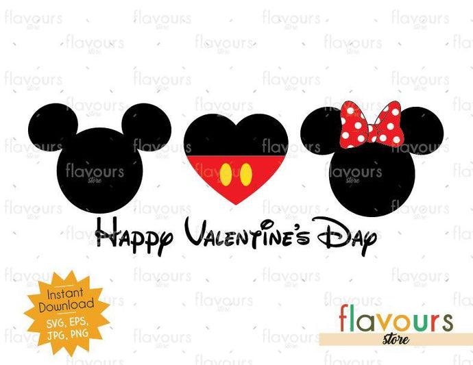 Happy Valentine's Day - SVG Cut File - FlavoursStore