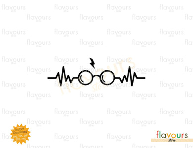 Harry Potter Heartbeat - SVG Cut File - FlavoursStore