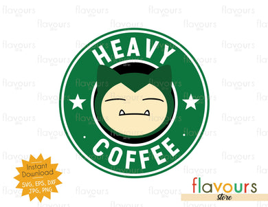 Heavy Coffee Snorlax - Cuttable Design Files - FlavoursStore