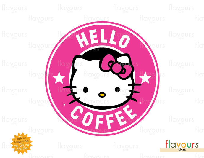 Hello Coffee - SVG Cut File - FlavoursStore