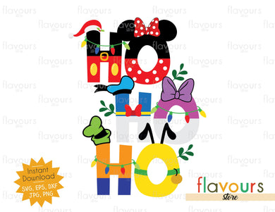 Ho Ho Ho - Disney Club - SVG Cut File - FlavoursStore