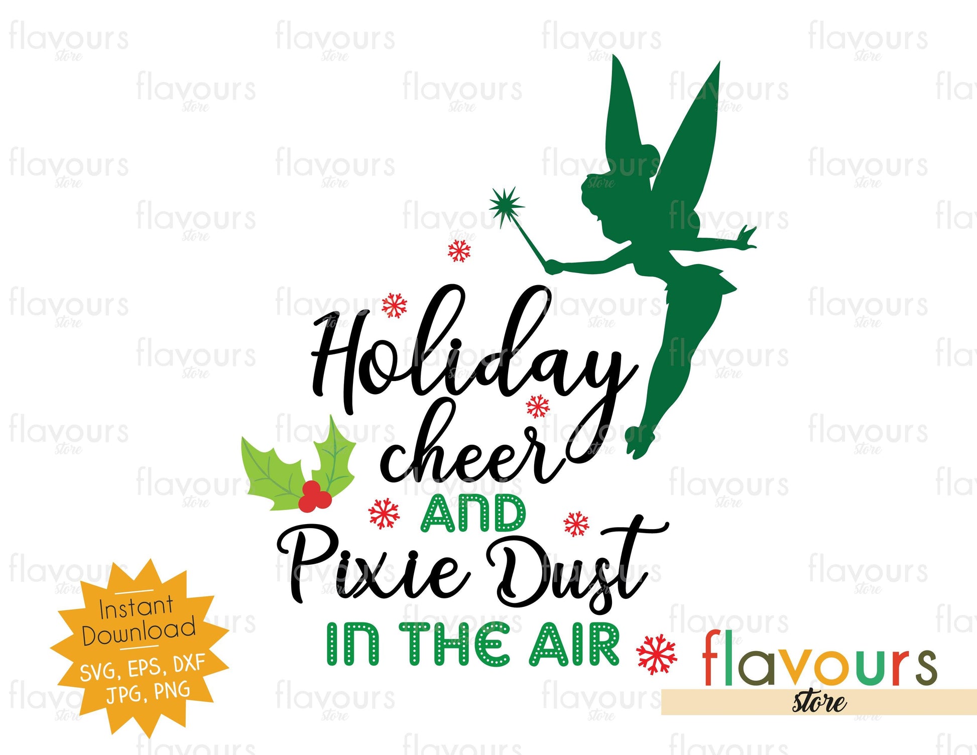 Holiday Cheer and Pixie Dust in the Air - SVG Cut File - FlavoursStore